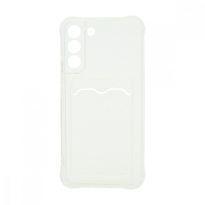Чехол с кармашком для Samsung Galaxy S22 Plus прозрачный (001)