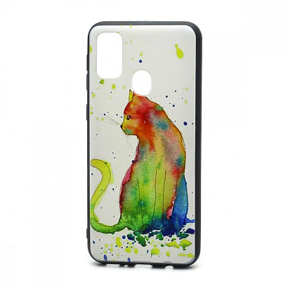 Чехол EDIVIA 3D Print (накладка/силикон-пластик) для Samsung Galaxy M21/M30S (080)