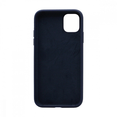 Чехол Silicone Case без лого для Apple iPhone 11/6.1 (полная защита) (008) темно синий