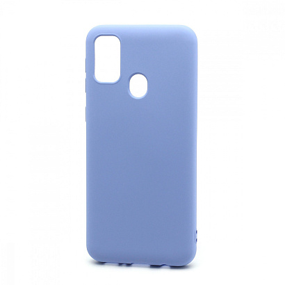 Чехол Silicone Case NEW ERA (накладка/силикон) для Samsung Galaxy M21/M30S голубой