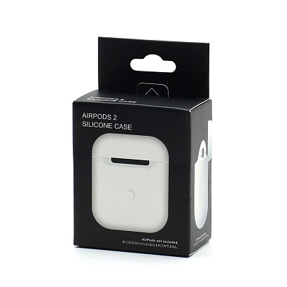 Чехол для наушников AirPods 2 Silicone Case (014) белый
