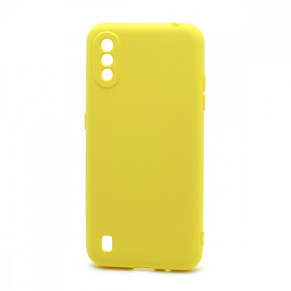 Чехол Silicone Case NEW ERA (накладка/силикон) для Samsung Galaxy A01 желтый
