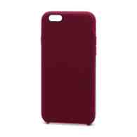 Чехол Silicone Case без лого для Apple iPhone 6/6S (052) бордовый