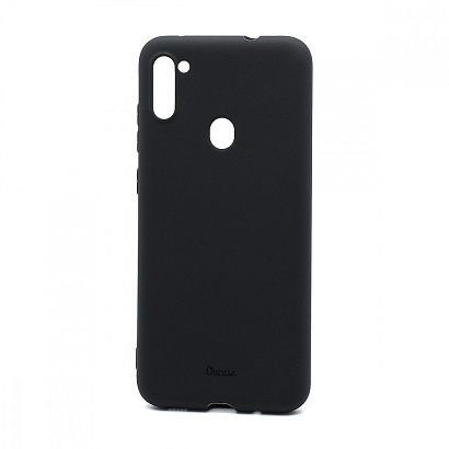 Чехол OU Lovely Fruit для Samsung Galaxy A11/M11 (A115) силикон в блистере матовый чёрный