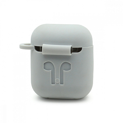 Чехол для наушников AirPods TWS силиконовый белый