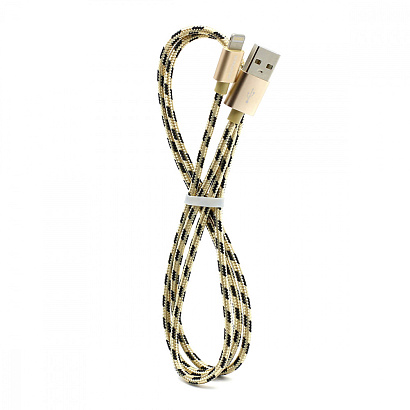 Кабель USB - Lightning Borofone BX24 "Ring" (2.4А, 100см) золотистый