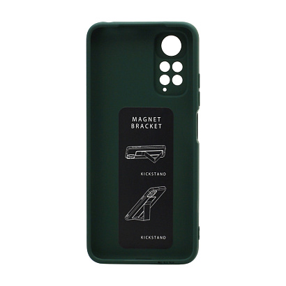 Чехол Magnetic Stend 2 для Xiaomi Redmi Note 11/Redmi Note 11S (007) темно зеленый