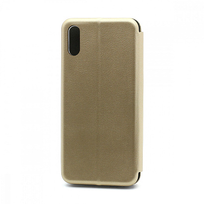 Чехол-книжка BF модельный (силикон/кожа) для Xiaomi Redmi 9A золотистый
