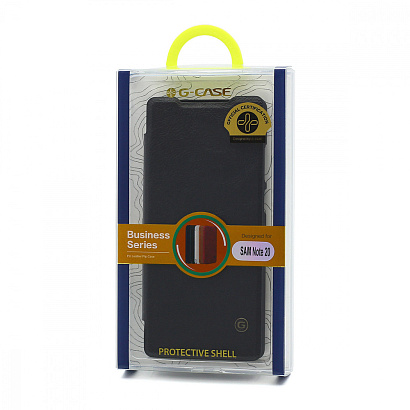 Чехол G-Case Business Series для Samsung Galaxy Note 20 (флип/пластик-кожа) черный