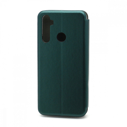 Чехол-книжка BF модельный (силикон/кожа) для Realme 5 зеленый