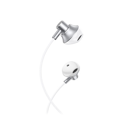 Наушники с микрофоном HOCO M-75 (3.5 mm jack) серебристые