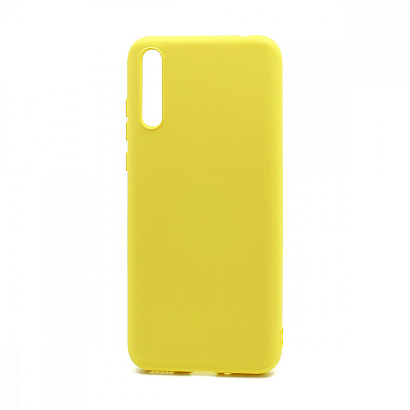 Чехол Silicone Case NEW ERA (накладка/силикон) для Huawei Y8p желтый