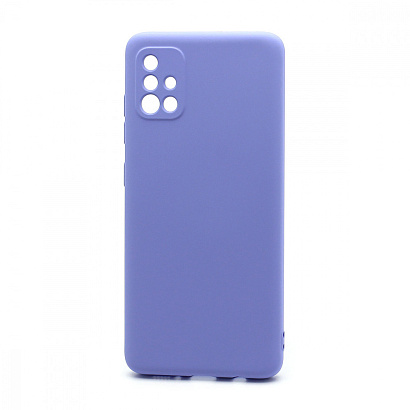 Чехол Silicone Case NEW ERA (накладка/силикон) для Samsung Galaxy A51 сиреневый