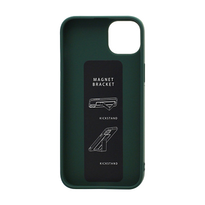 Чехол Magnetic Stend 2 для Apple iPhone 14 Plus/6.7 (007) темно зеленый