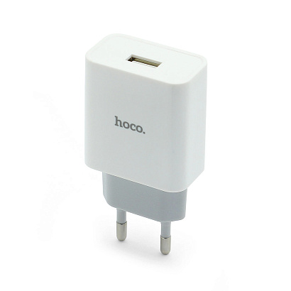 СЗУ с выходом USB Hoco C81A (2.1A/кабель Micro USB) белое