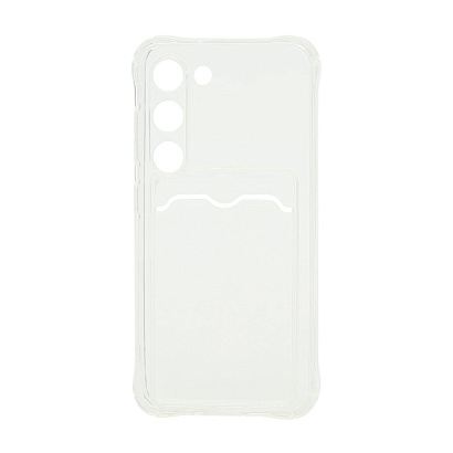 Чехол с кармашком для Samsung Galaxy S23 прозрачный (001)