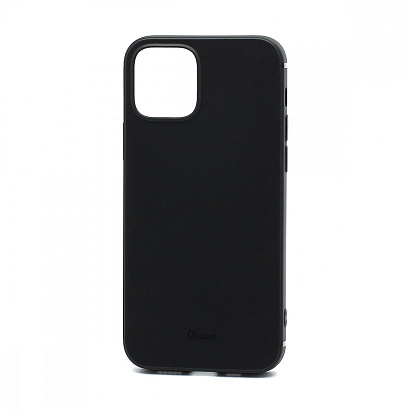 Чехол OU Lovely Fruit для Apple iPhone 12/12 Pro/6.1 силикон в блистере матовый чёрный