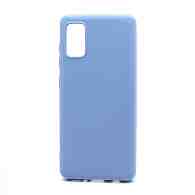 Чехол Silicone Case NEW ERA (накладка/силикон) для Samsung Galaxy A41 голубой