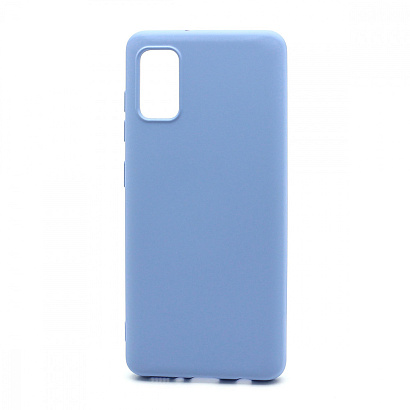 Чехол Silicone Case NEW ERA (накладка/силикон) для Samsung Galaxy A41 голубой