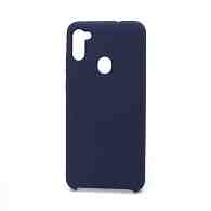 Чехол Silicone Cover Color для Samsung Galaxy A11/M11 (008) темно синий