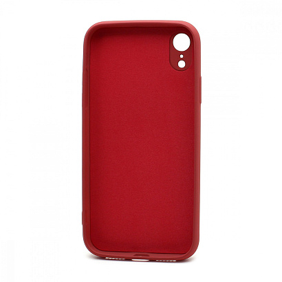Чехол Silicone Case NEW ERA (накладка/силикон) для Apple iPhone XR малиновый