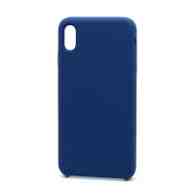 Чехол Silicone Case без лого для Apple iPhone XS Max (020) синий