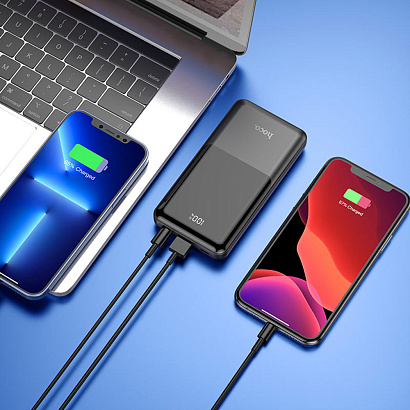 Внешний аккумулятор HOCO Q9 Shell 10000 mAh (PD20/QC3.0) черный