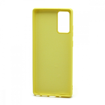 Чехол Silicone Case NEW ERA (накладка/силикон) для Samsung Galaxy Note 20 желтый