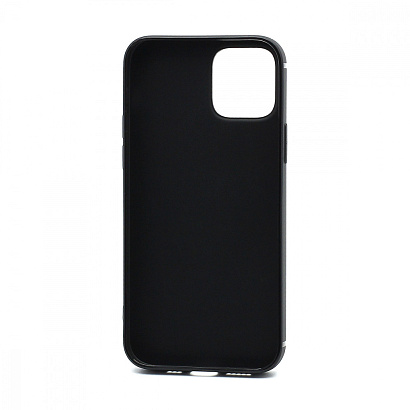 Чехол OU Lovely Fruit для Apple iPhone 12/12 Pro/6.1 силикон в блистере матовый чёрный