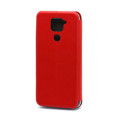 Чехол-книжка BF модельный (силикон/кожа) для Xiaomi Redmi Note 9/ Redmi 10X красный