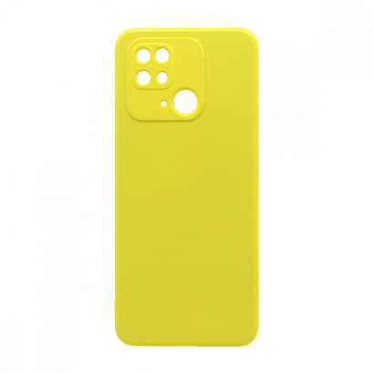 Чехол Silicone Case NEW ERA (накладка/силикон) для Xiaomi Redmi 10C желтый