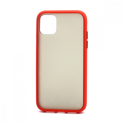 Чехол Shockproof Lite силикон-пластик для Apple iPhone 11/6.1 красно-черный