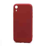 Чехол Silicone Case NEW ERA (накладка/силикон) для Apple iPhone XR малиновый