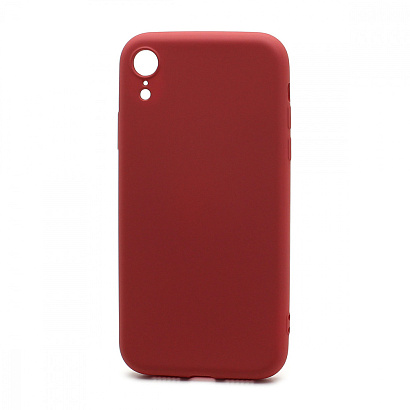 Чехол Silicone Case NEW ERA (накладка/силикон) для Apple iPhone XR малиновый