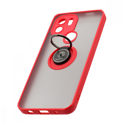 Чехол Shockproof Ring для Xiaomi Redmi A1+ (002) красно-черный