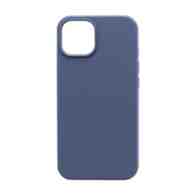 Чехол Silicone Case без лого для Apple iPhone 14/6.1 (полная защита) (046) синий