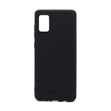 Чехол OU Lovely Fruit для Samsung Galaxy A71 силикон в блистере матовый чёрный