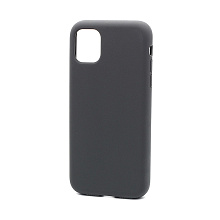 Чехол Silicone Case без лого для Apple iPhone 11/6.1 (полная защита) (015) графитовый