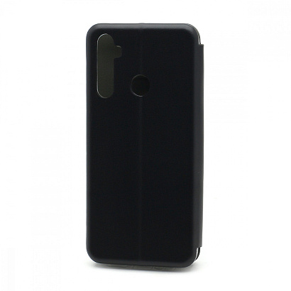 Чехол-книжка BF модельный (силикон/кожа) для Realme 5 черный