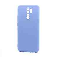 Чехол Silicone Case NEW ERA (накладка/силикон) для Xiaomi Redmi 9 голубой