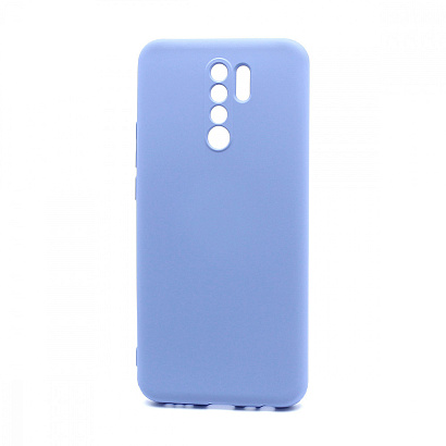Чехол Silicone Case NEW ERA (накладка/силикон) для Xiaomi Redmi 9 голубой