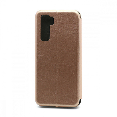 Чехол-книжка BF модельный (силикон/кожа) для Huawei Honor 30S/Nova 7SE розовый