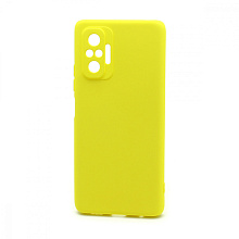 Чехол Silicone Case NEW ERA (накладка/силикон) для Xiaomi Redmi Note 10 Pro желтый