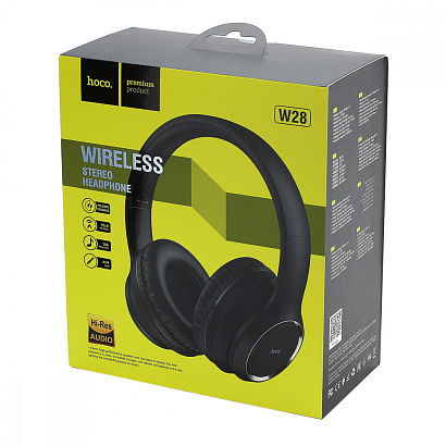 Наушники полноразмерные Bluetooth HOCO W28 черные