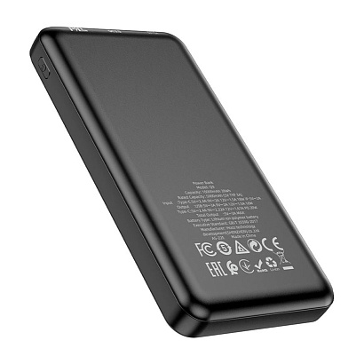 Внешний аккумулятор HOCO Q9 Shell 10000 mAh (PD20/QC3.0) черный