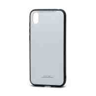Чехол со стеклянной вставкой без лого для Huawei Honor 8S/Y5 2019 белый
