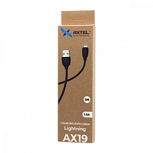 Кабель USB - Lightning Axtel AX19 (100см) черный