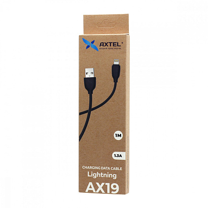 Кабель USB - Lightning Axtel AX19 (100см) черный