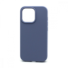 Чехол Silicone Case без лого для Apple iPhone 13 Pro/6.1 (полная защита) (046) синий