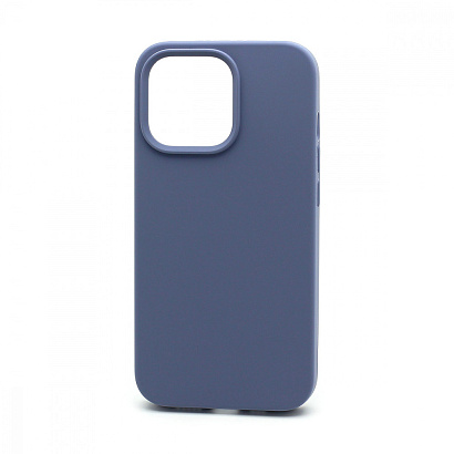 Чехол Silicone Case без лого для Apple iPhone 13 Pro/6.1 (полная защита) (046) синий